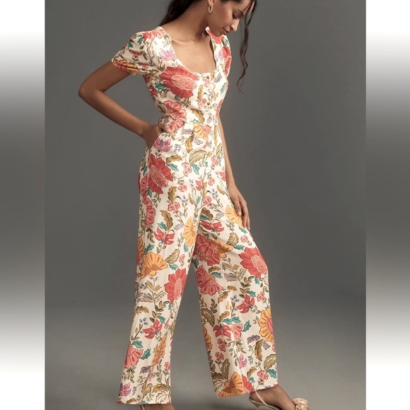 NWT Anthropologie Farm Rio Jumpsuit - Picture 2 of 5